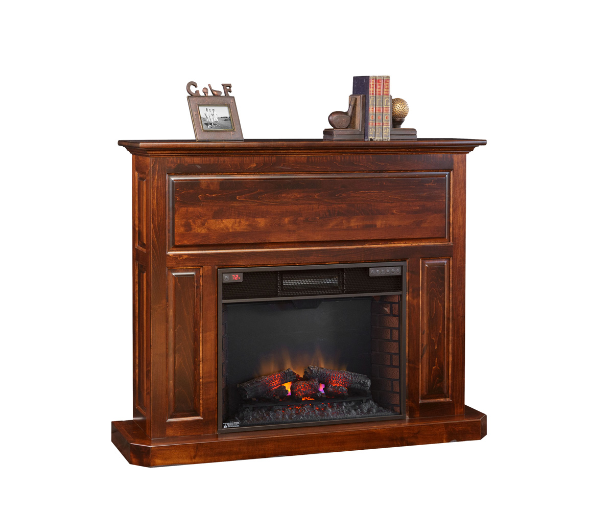Fireplace Mantel with 28" Insert Amish Furniture Connections Amish