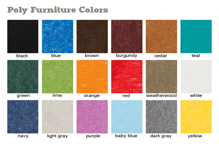 Poly Furniture Colors