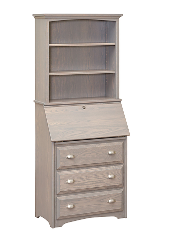 Slant Top Desk with Bookshelf Unit