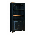 Large Colonial Style Bookcase w/ Doors