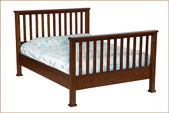 Slatted Mission Bed