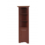 Small Corner Cabinet, Open w/ Wood Door