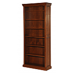 Traditional 7 Ft Bookcase with Raised Panel Sides
