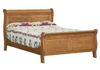 Raised Panel Sleigh Bed