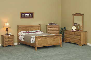 Queen Lancaster Collection Sleigh Bedroom Set