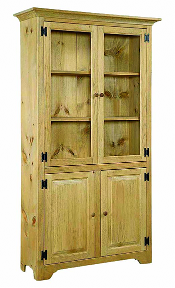 Large Bookcase w/ Glass Doors