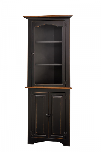 Medium Corner Cabinet w/ Glass
