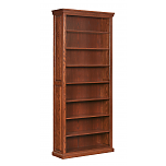 Traditional 8 Ft Bookcase with Raised Panel Sides
