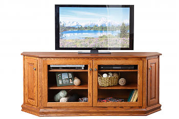 TV Console with Canted Front