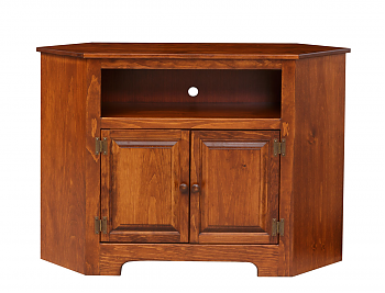 2 Door Corner Plasma Cabinet w/ Wood