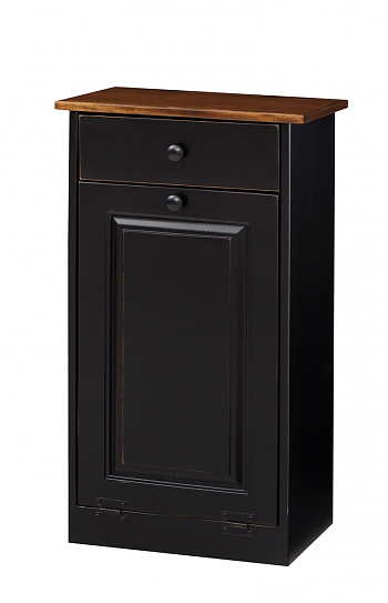 Trash Bin Cabinet w/ Wood