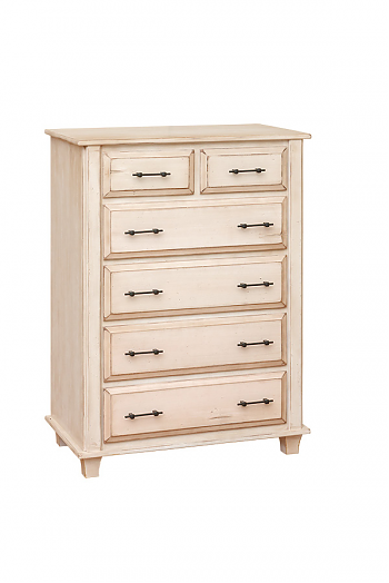 Wrought Iron Panel Chest of Drawers