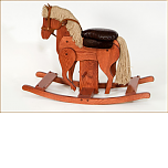 Childs Galloping Hobby Horse w/Leather Seat