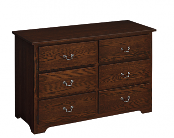 Shaker 50" 6-Drawer Dresser