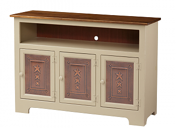 3 Door Plasma Cabinet w/ Tin