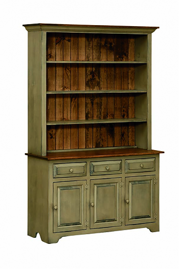 Open Three Door Hutch