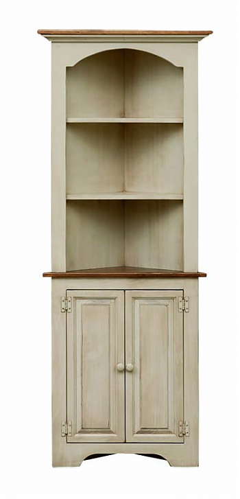 Small Colonial Style Corner Cupboard