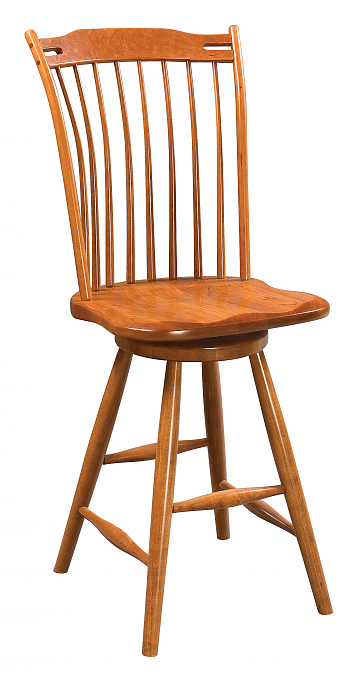 Thumb Back Swivel Stool