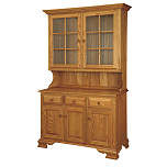 50" China Buffet & Hutch w/ Wood Shelves