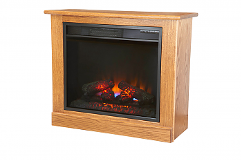 Portable Fireplace Heater on Casters