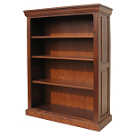 Traditional 4 Ft Bookcase with Raised Panel Sides