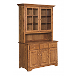 Shaker Buffet & Hutch w/ Wood Shelves