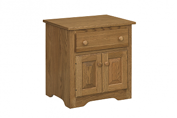 Shaker Nightstand with 1 Drawer, 2 Door