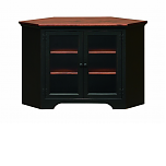 Small Corner Entertainment w/ Glass Doors