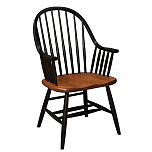 Eight Spindle Bow Back Arm Chair