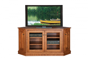 TV Console with Canted Front
