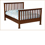 Slatted Mission Bed