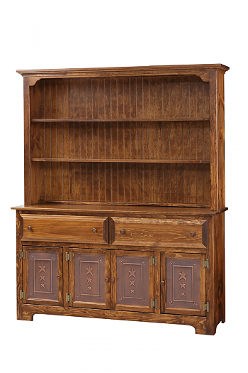 4 Door Hutch w/ Tin
