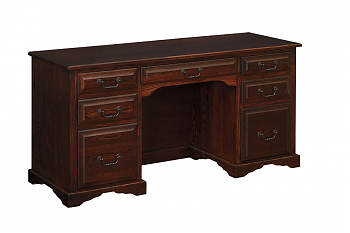 Flat Top Desk, Raised Panel