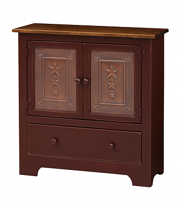 2 Door Hall Cabinet w/ Tin