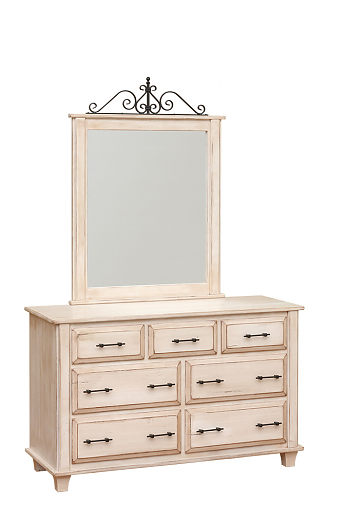 Wrought Iron Panel Dresser