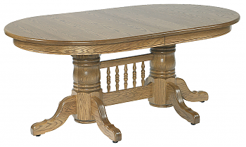 44 x 66 Double Pedestal Table