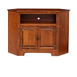 2 Door Corner Plasma Cabinet w/ Wood