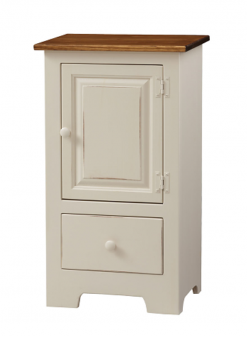 1 Door Hall Cabinet w/ Wood