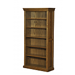 Traditional 6 Ft Bookcase with Raised Panel Sides
