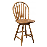 Paddle Back Swivel Stool