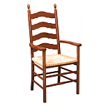 French Country Ladder Back Arm Chair