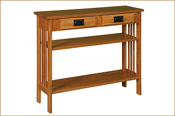 3ft. Hall Table W/ Adjustable Shelf