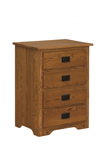 Mission 4 Drawer Nightstand
