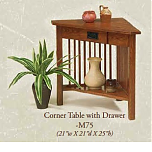 Corner Table w/Drawer