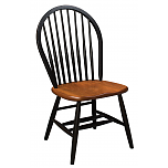 Eight Spindle Bow Back Side Chair