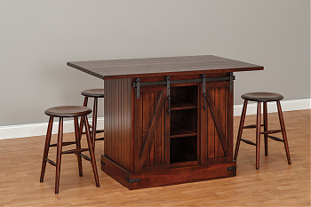 Barn Door Kitchen Island