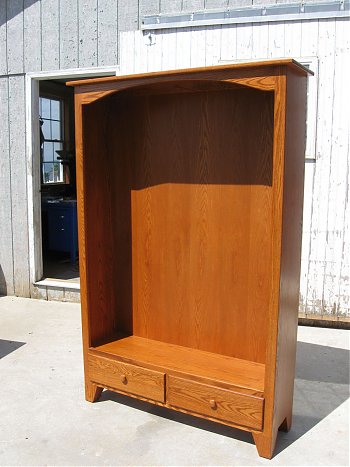 Shaker 6 Ft Bookcase with 2 Drawers