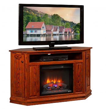 Corner TV Stand with 23" Fireplace Insert