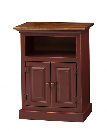 2 Door, Open Top Nightstand