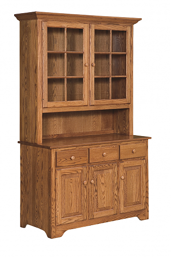 Shaker Buffet & Hutch w/ Wood Shelves